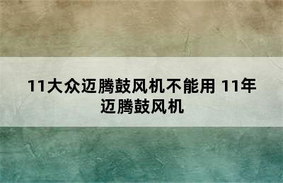 11大众迈腾鼓风机不能用 11年迈腾鼓风机